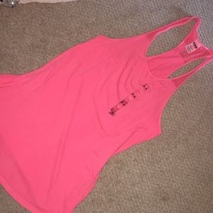 Never worn swim suit cover/long tank